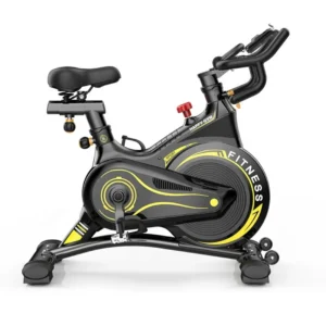 Albourj Megastore - Maroc -Vue latérale du Vélo Spinning Z100 Speed, mettant en évidence son design ergonomique, sa roue d'inertie de 8 kg et son guidon ajustable pour un entraînement confortable.